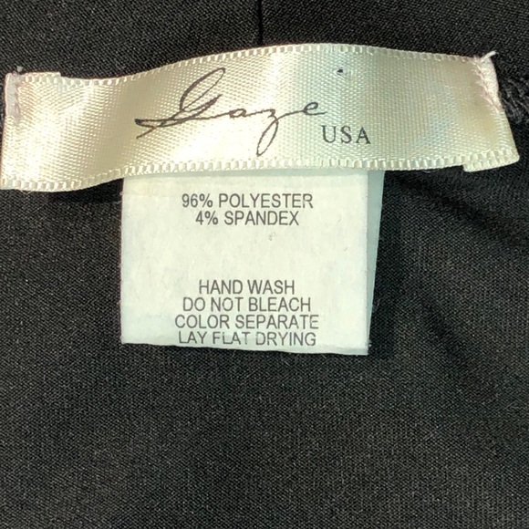 Gaze Black Blouse with Ringlets and Tie - Picture 6 of 7